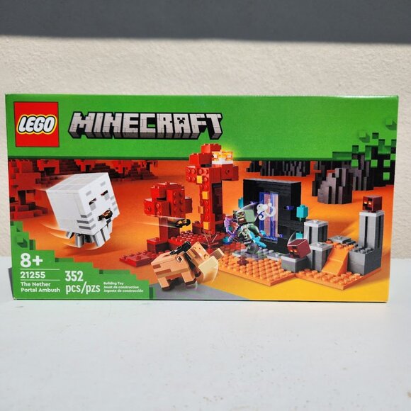 NEW LEGO Minecraft 21255 The Nether Portal Ambush Adventure Set Building Toy for - Picture 1 of 12